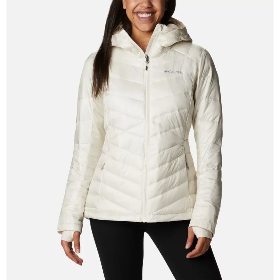 Damen Joy Peak Isolierte Kapuzenjacke Chalk Columbia