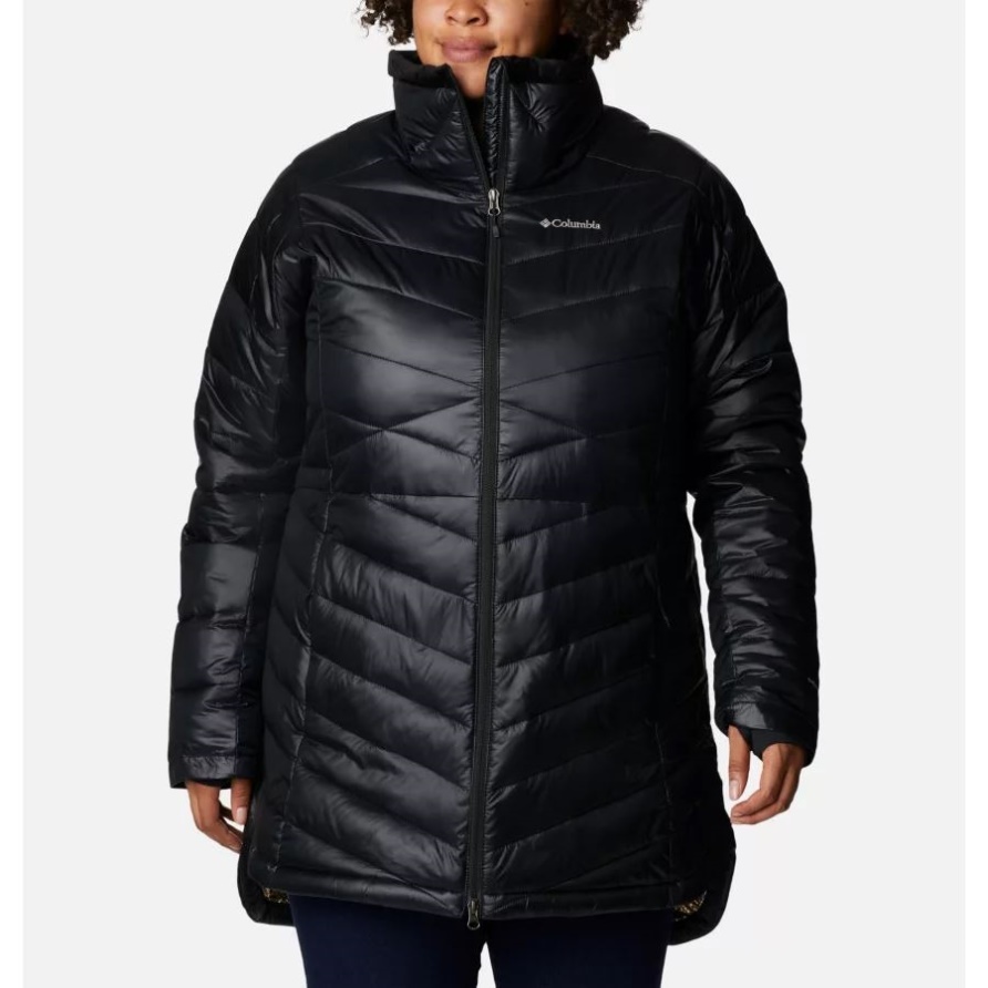 Damen Joy Peak Mid Omni-Heat Infinity Jacke Plus Größe Columbia Black
