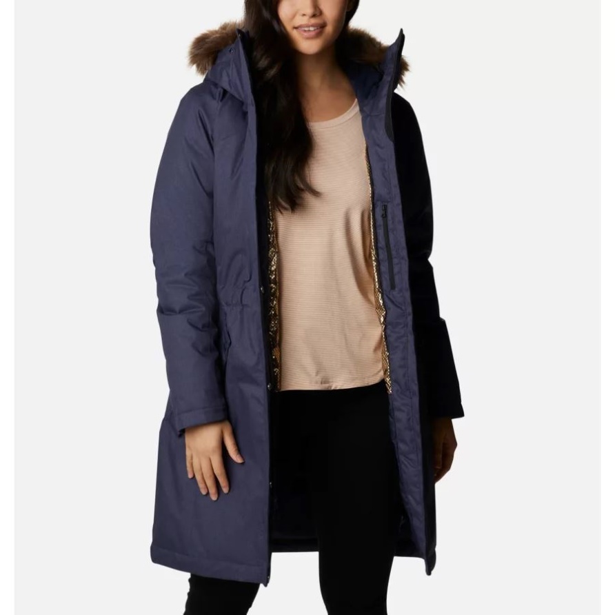 Damen-Juniper Ridge Wasserdichter Daunenparka Dark Nocturnal Columbia