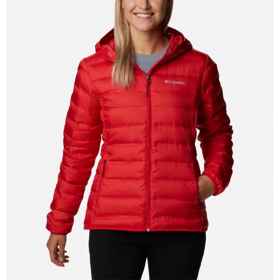 Lake 22 Daunenjacke Mit Kapuze Für Damen Red Lily Columbia