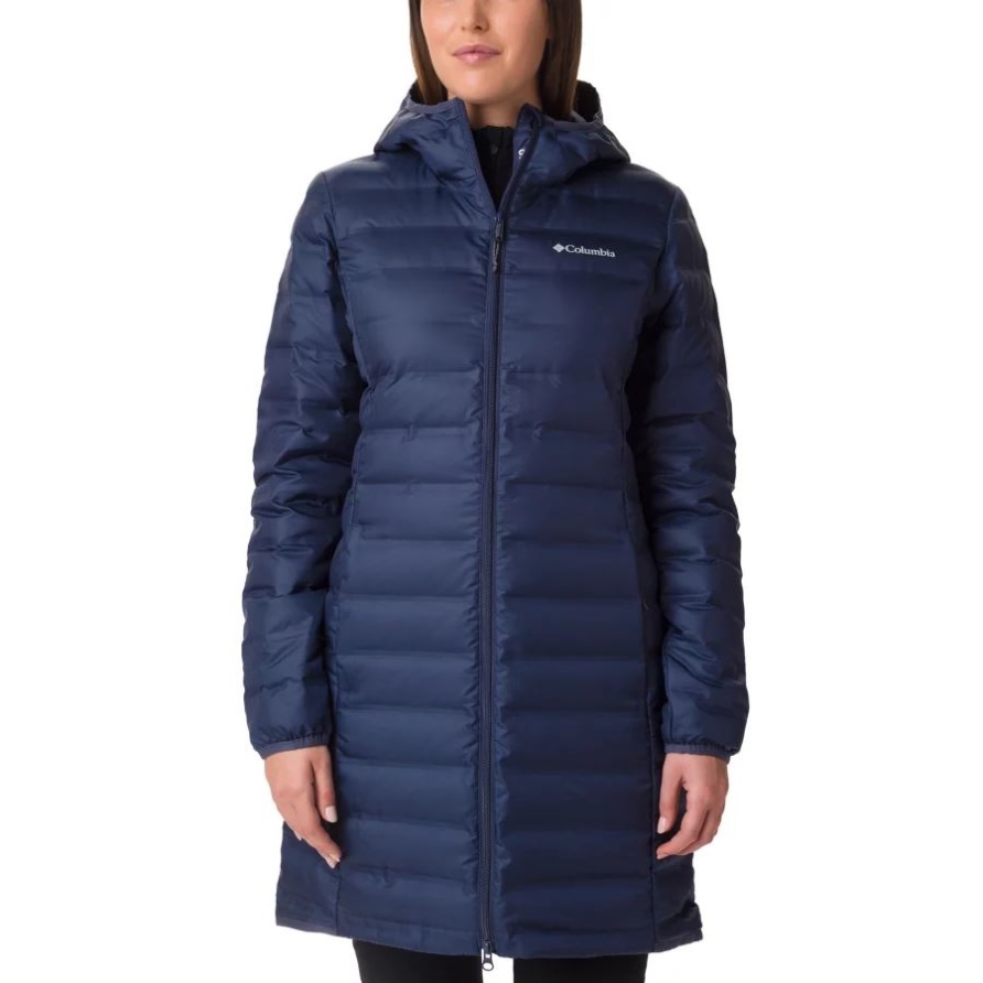 Damen Lake 22 Daunenlange Kapuzenjacke Columbia Nocturnal