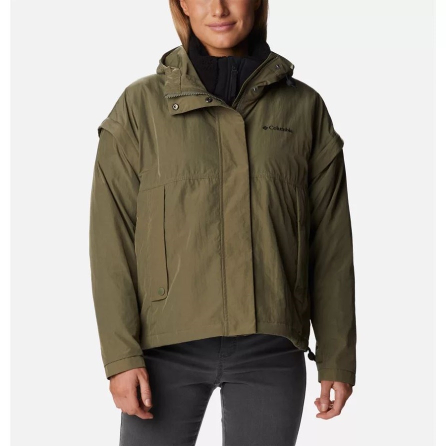 Laurelwoods Interchange Jacke Für Damen Stone Green Columbia