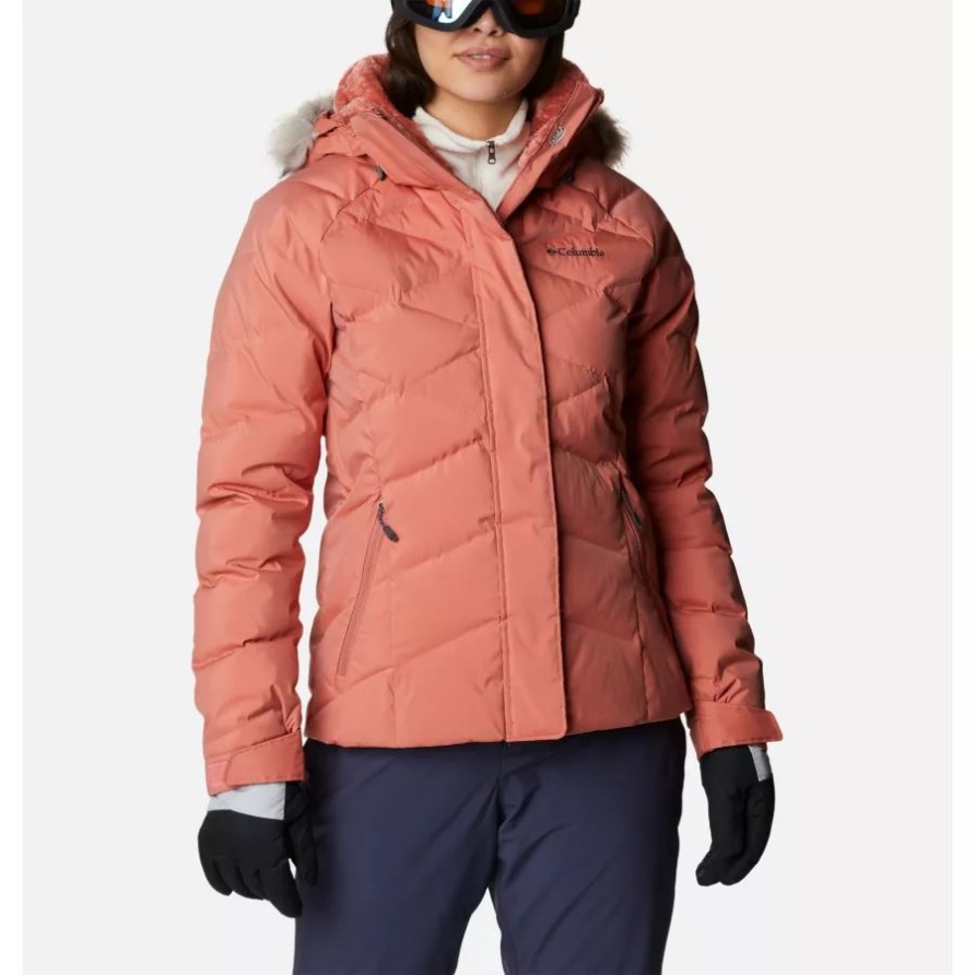 Daunenjacke Für Damen Columbia Dark Coral Sheen