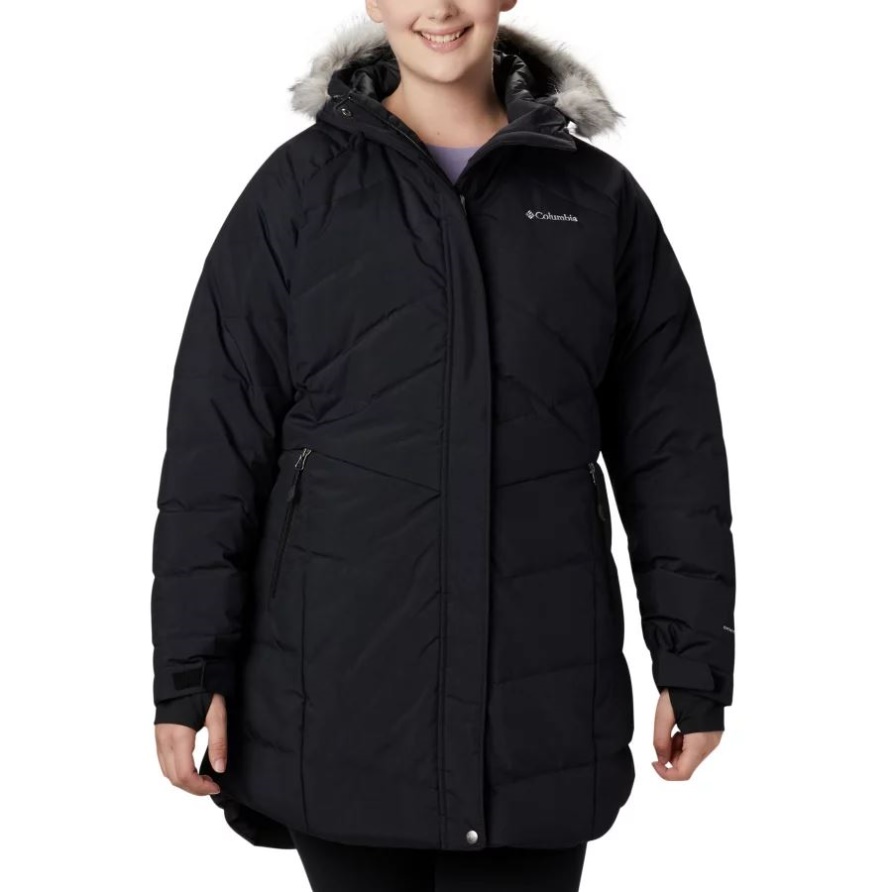 Lay D Down II Mid-Jacke Für Damen Plus Größe Black Metallic Columbia