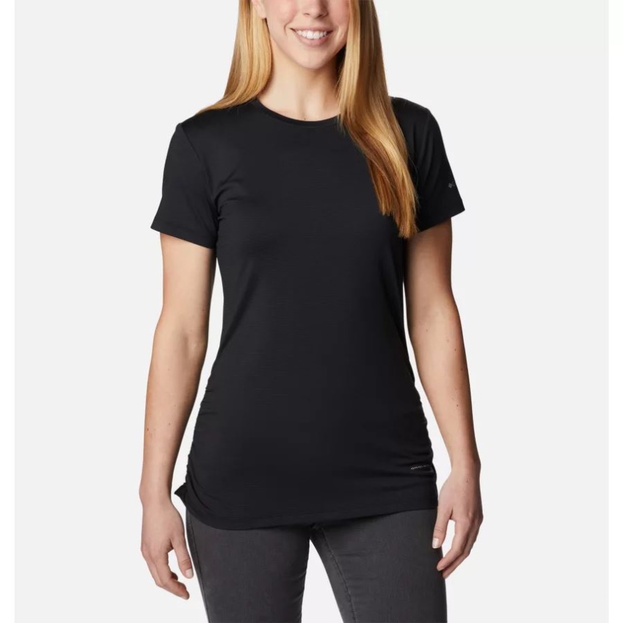 Leslie Falls Kurzarmshirt Für Damen Columbia Schwarz