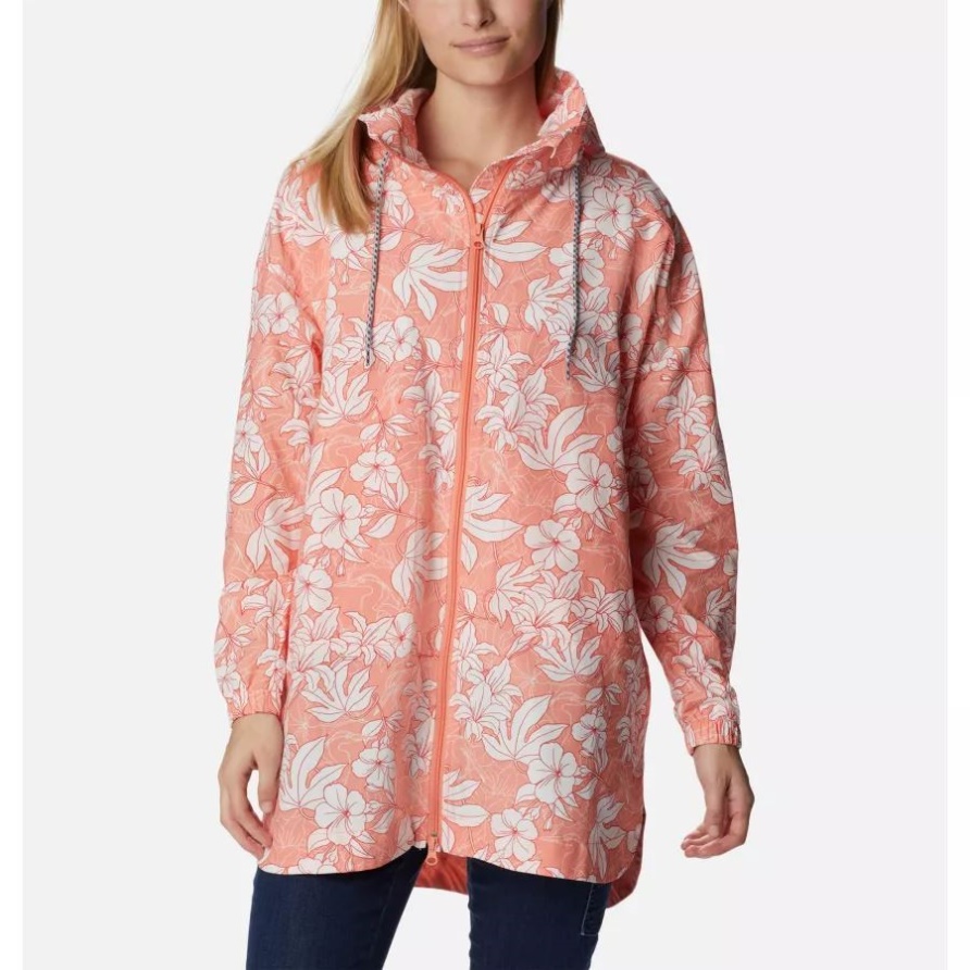 Lange Damenjacke Mit Little Fields-Print Columbia Coral Reef Lakeshore Blumendruck