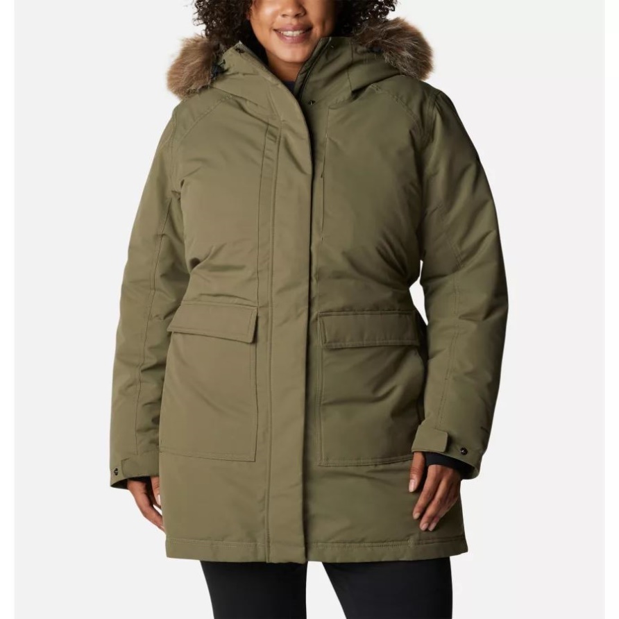 Little Si Omni-heat Infinity Isolierter Parka Für Damen Plus Größe Steingrün Columbia