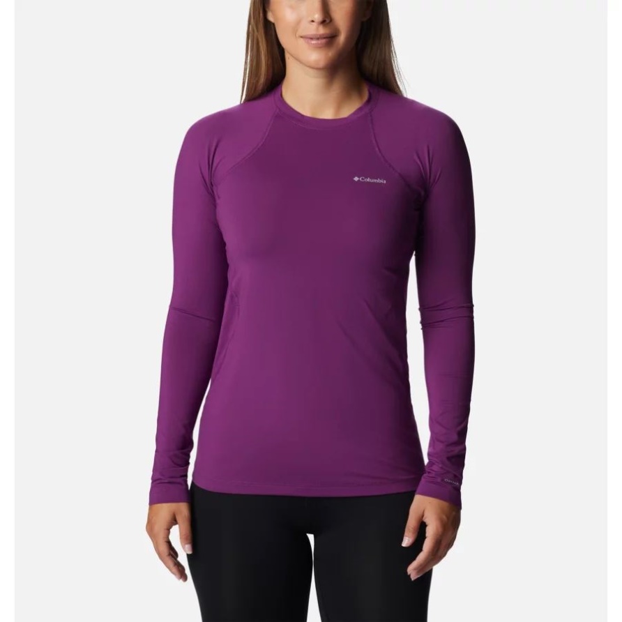 Mittelschwerer Baselayer Crew Für Damen Plum Columbia