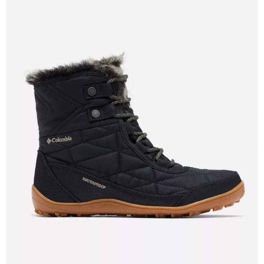 Damen Minx Shorty Iii Stiefel Breit Schwarz/khaki Ii Columbia
