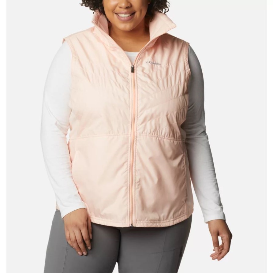 Damen-Mix-It-Around-II-Weste In Übergröße Columbia Peach Blossom