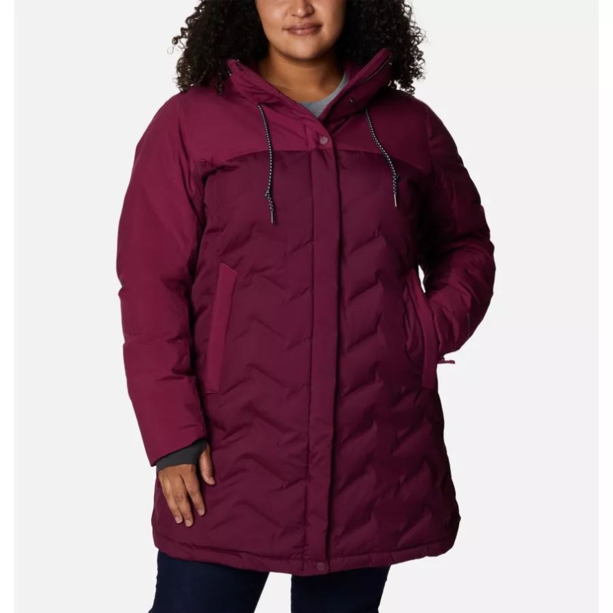 Damen Mountain Croo II Mid Daunenjacke Plus Größe Columbia Marionberry