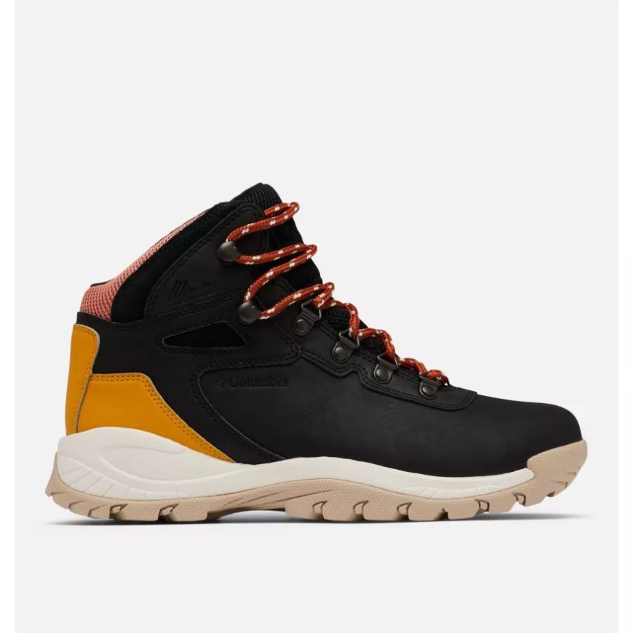 Newton Ridge Plus Wasserdichter Wanderschuh Für Damen Schwarz/goldgelb Columbia