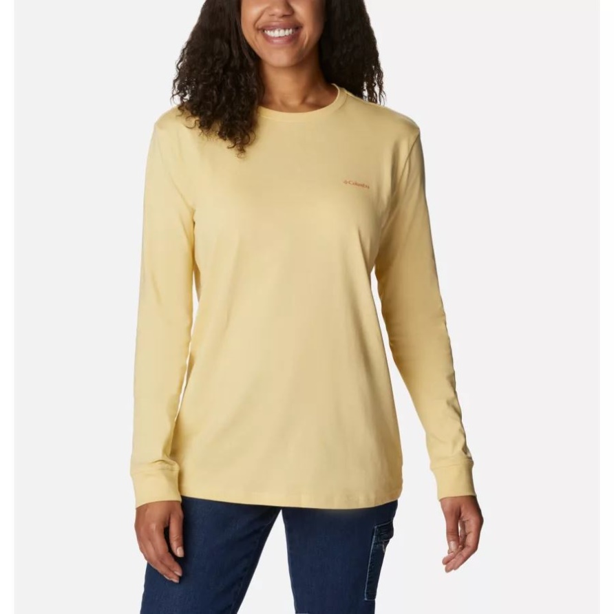 North Cascades Langarm-T-Shirt Für Damen, Maisstängel, CSC, Farbverlauf, Kolumbien