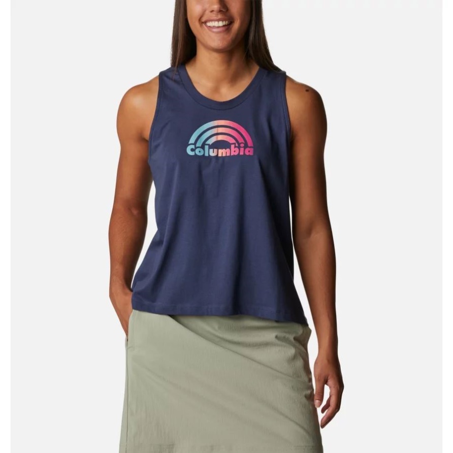 North Cascades Tanktop Für Damen Nachtaktiv/regenbogenschimmer Columbia