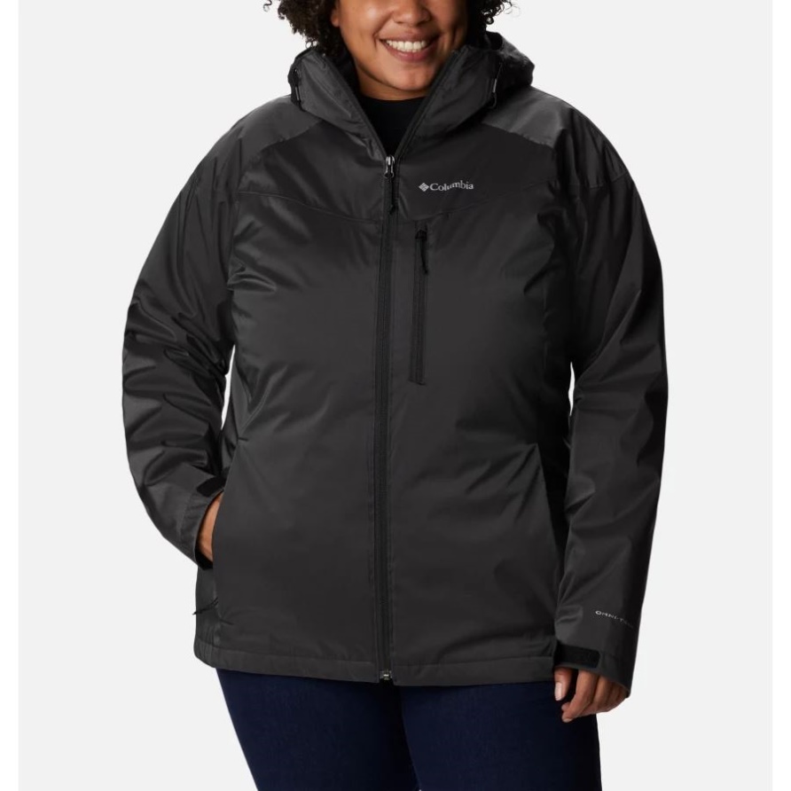Oak Ridge Interchange-Jacke Für Damen In Übergröße Columbia Black Sheen