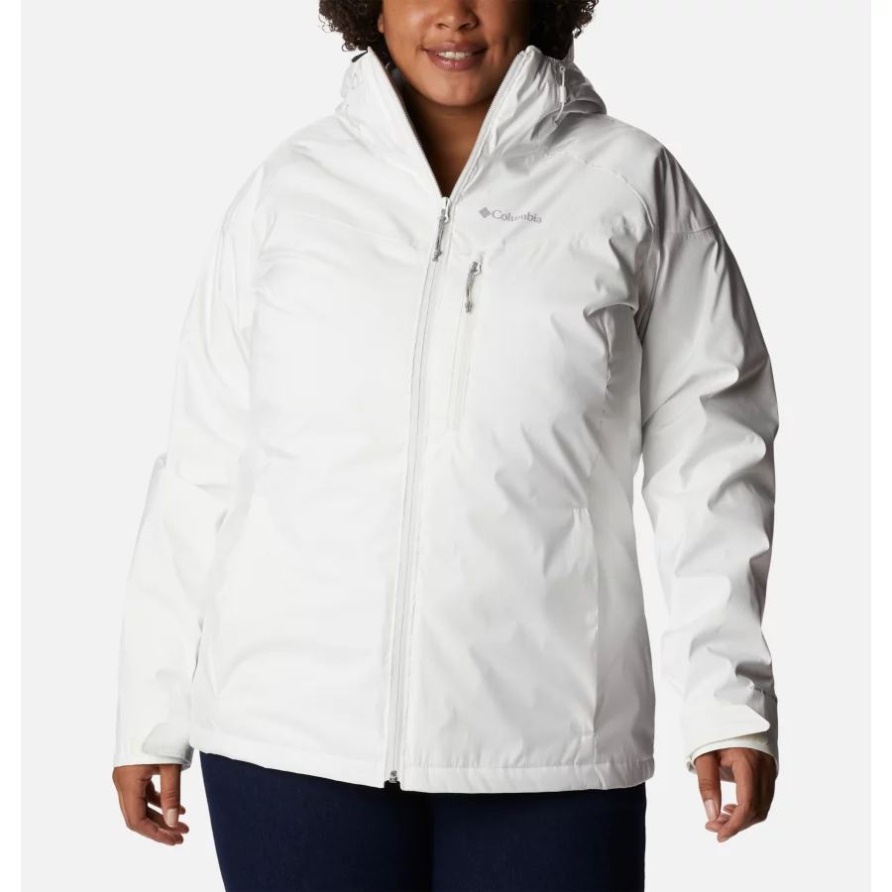 Oak Ridge Interchange-Jacke Für Damen In Übergröße Columbia White Sheen