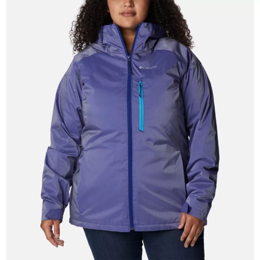 Oak Ridge Interchange-Jacke Für Damen In Übergröße Dark Sapphire Sheen Columbia