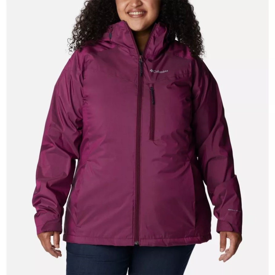 Oak Ridge Interchange-Jacke Für Damen In Übergröße Marionberry Sheen Columbia