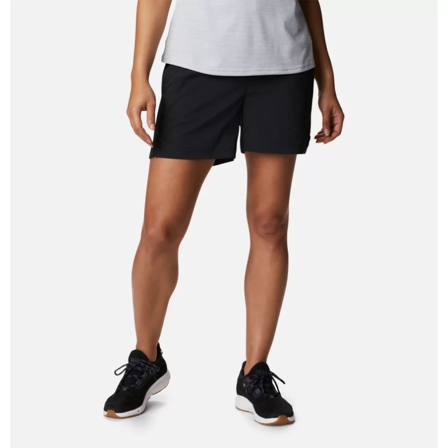 Damen-Wandershorts Für Unterwegs Columbia Black