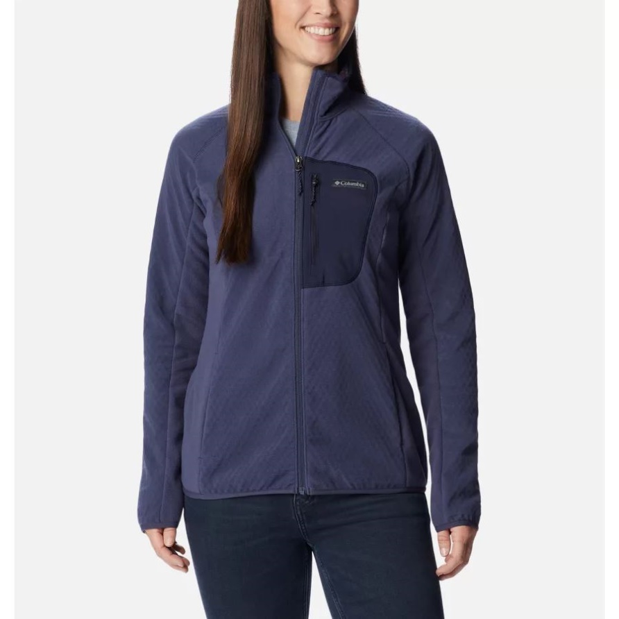 Outdoor-Tracks-Fleecejacke Mit Durchgehendem Reißverschluss Für Damen Nachtaktiv/dunkel Nachtaktiv Columbia