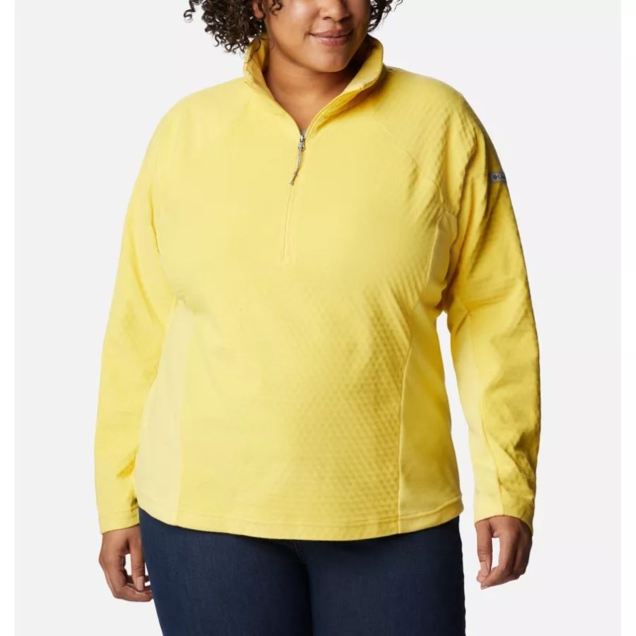 Columbia Sun Glow Oversize-Pass Mit Halblangem Reißverschluss Für Damen In Übergröße