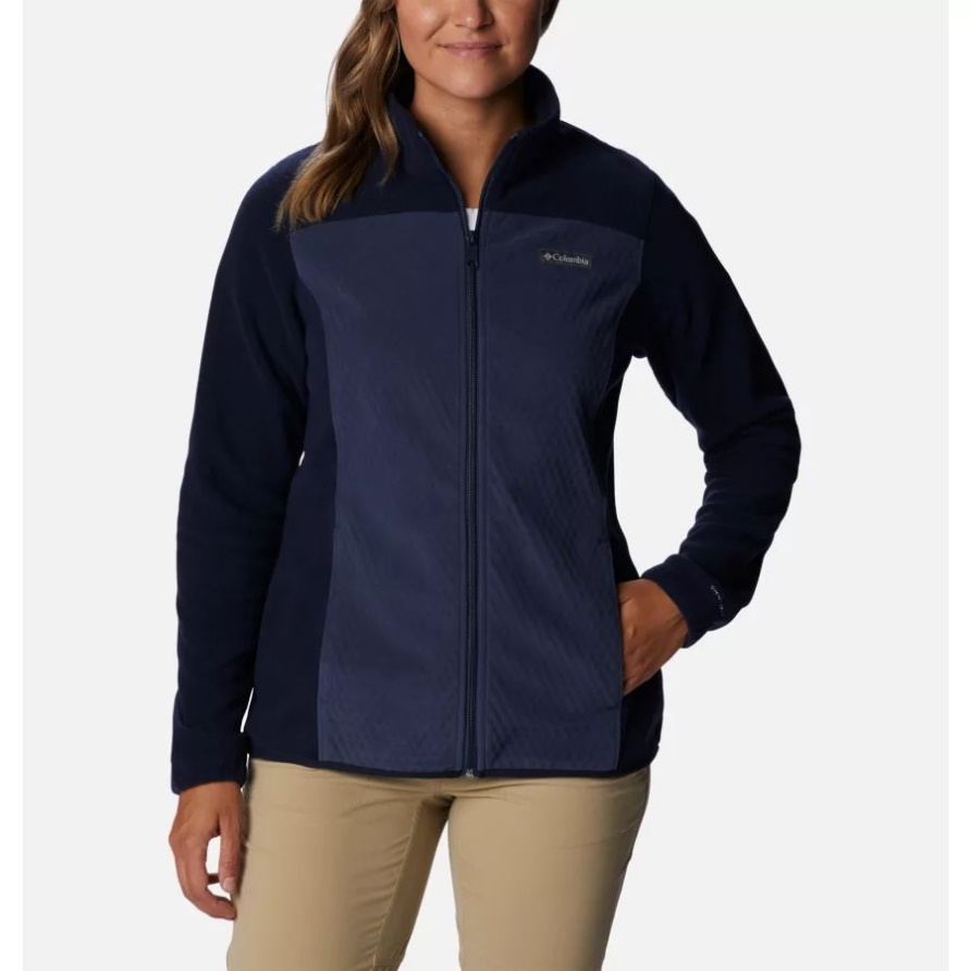 Overlook-Trail-Jacke Mit Durchgehendem Reißverschluss Für Damen Nachtaktiv/dunkel Nachtaktiv Columbia