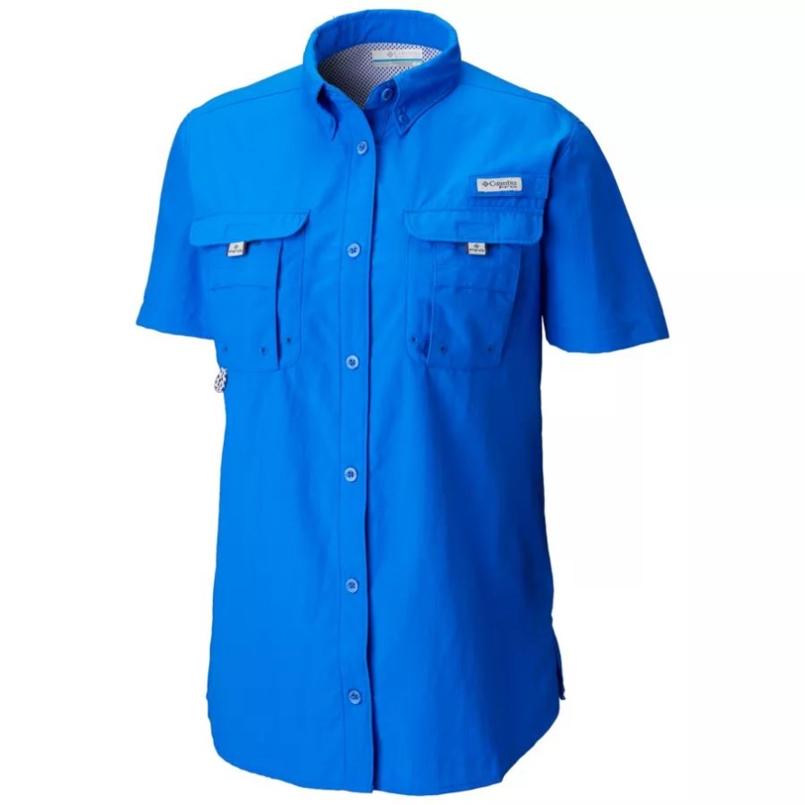 Kurzärmliges Hemd Von Pfg Bahama Für Damen Columbia Blue Macaw