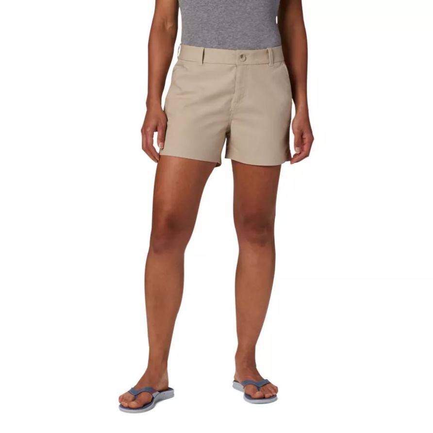 Pfg Bonehead Stretch Shorts Damen Columbia Fossil