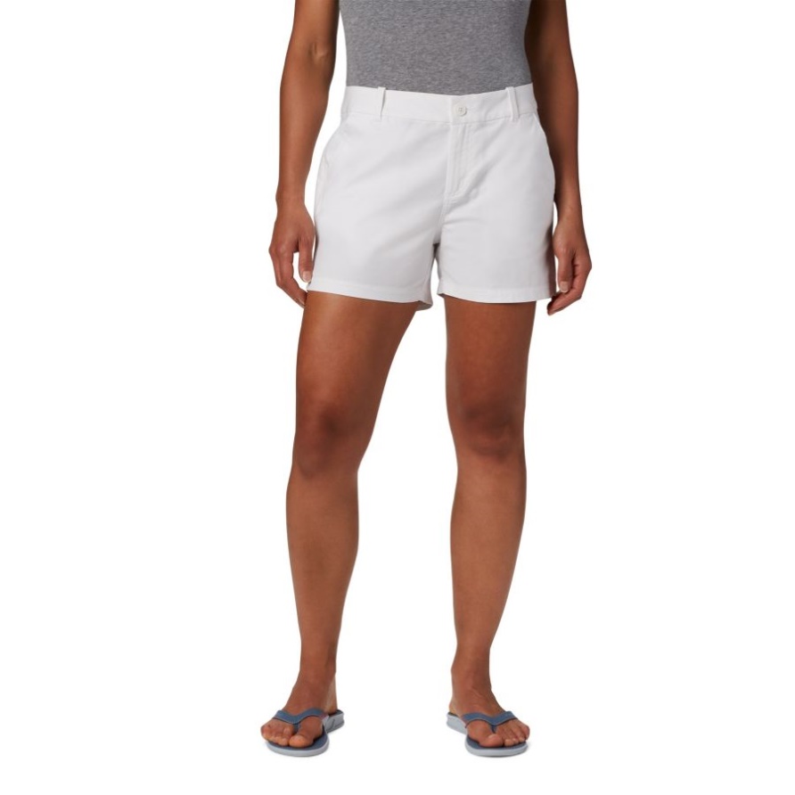 Damen Pfg Bonehead Stretch Shorts Columbia White
