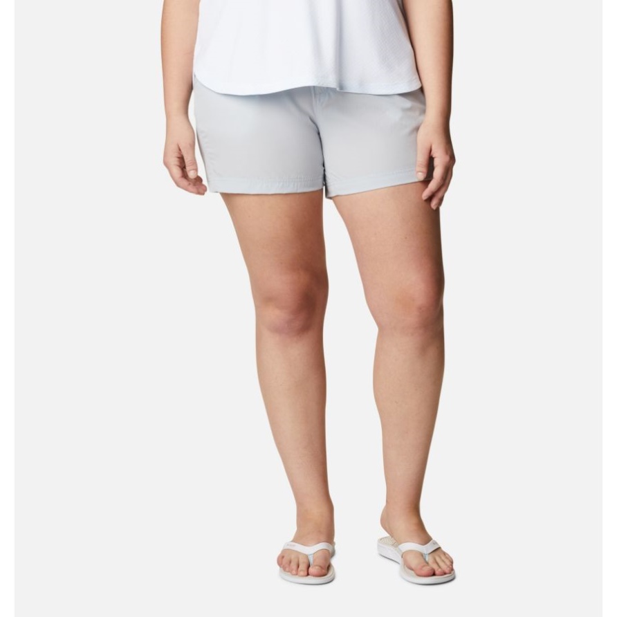 Damenpfg Coral Point III Shorts Plus Größe Columbia Cirrus Grey