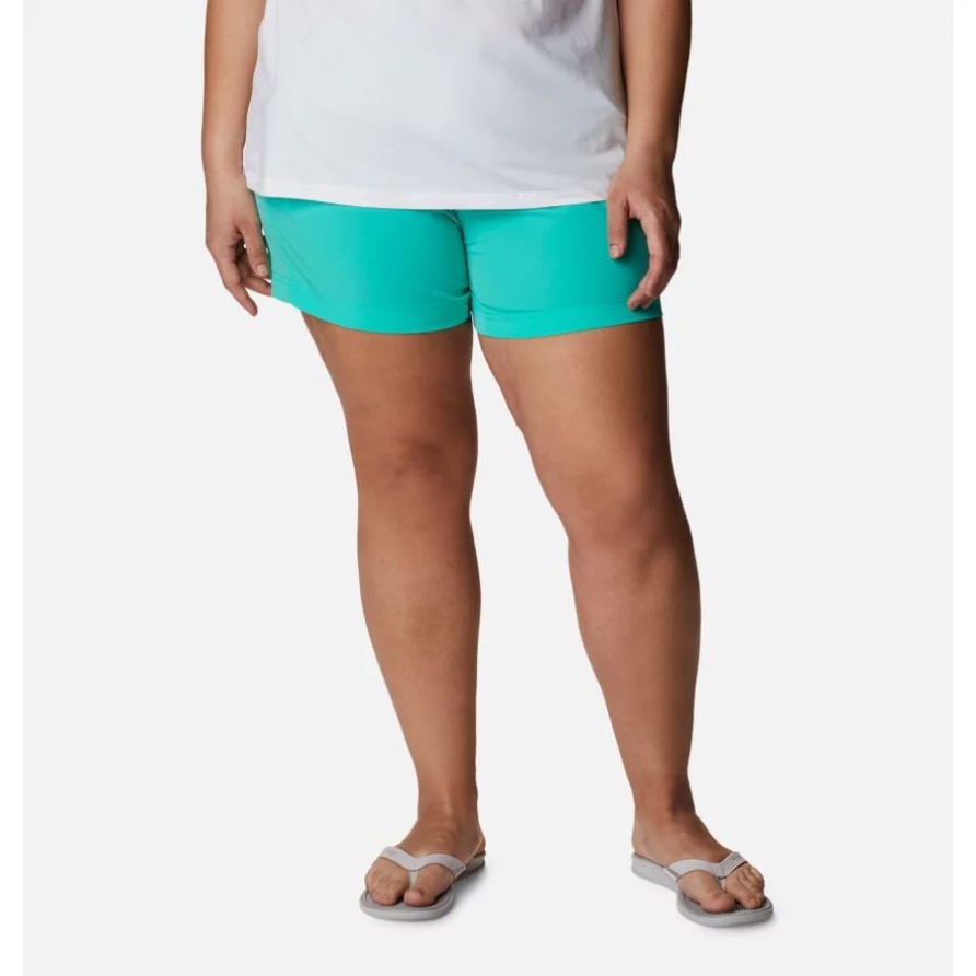 Pfg Coral Point III Shorts Für Damen In Übergröße In Elektrischem Türkis, Kolumbien