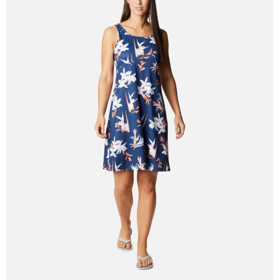 Pfg Freezer III Kleid Für Damen Columbia Carbon/tossed Tropen