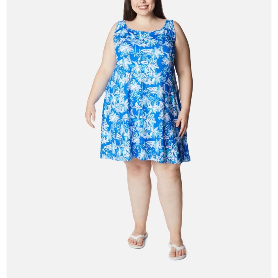Pfg Freezer III Kleid Für Damen In Übergröße Blue Macaw Festive Fishin' Columbia