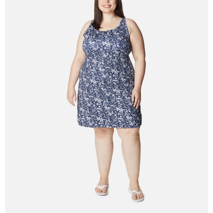 Pfg Freezer III Kleid Für Damen In Übergröße Collegiate Navy Kona Print Columbia