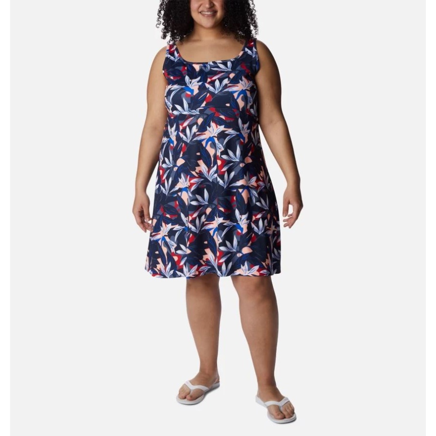Pfg Freezer III Kleid Für Damen In Übergröße Columbia Collegiate Navy Hidden Paradise