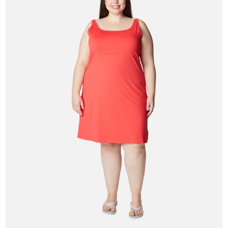 Pfg Freezer III Kleid Für Damen In Übergröße Red Hibiscus Columbia