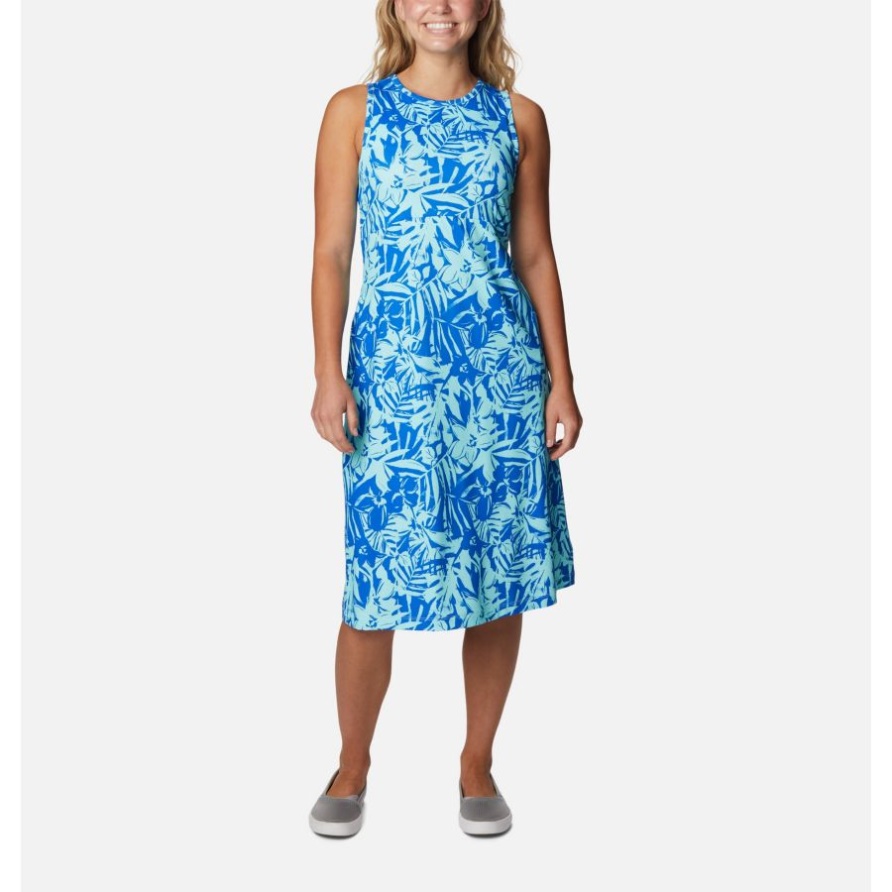 Pfg-gefriertankkleid Für Damen Columbia Blue Macaw Palmtropics