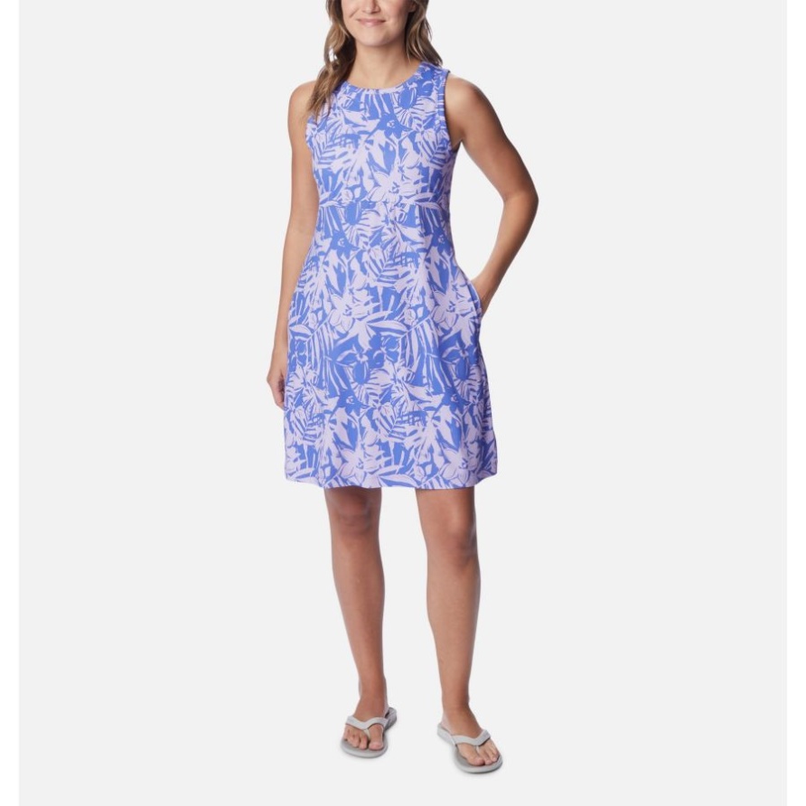 Pfg Gefriertankkleid Für Damen Violettes Meer Palmtropics Columbia