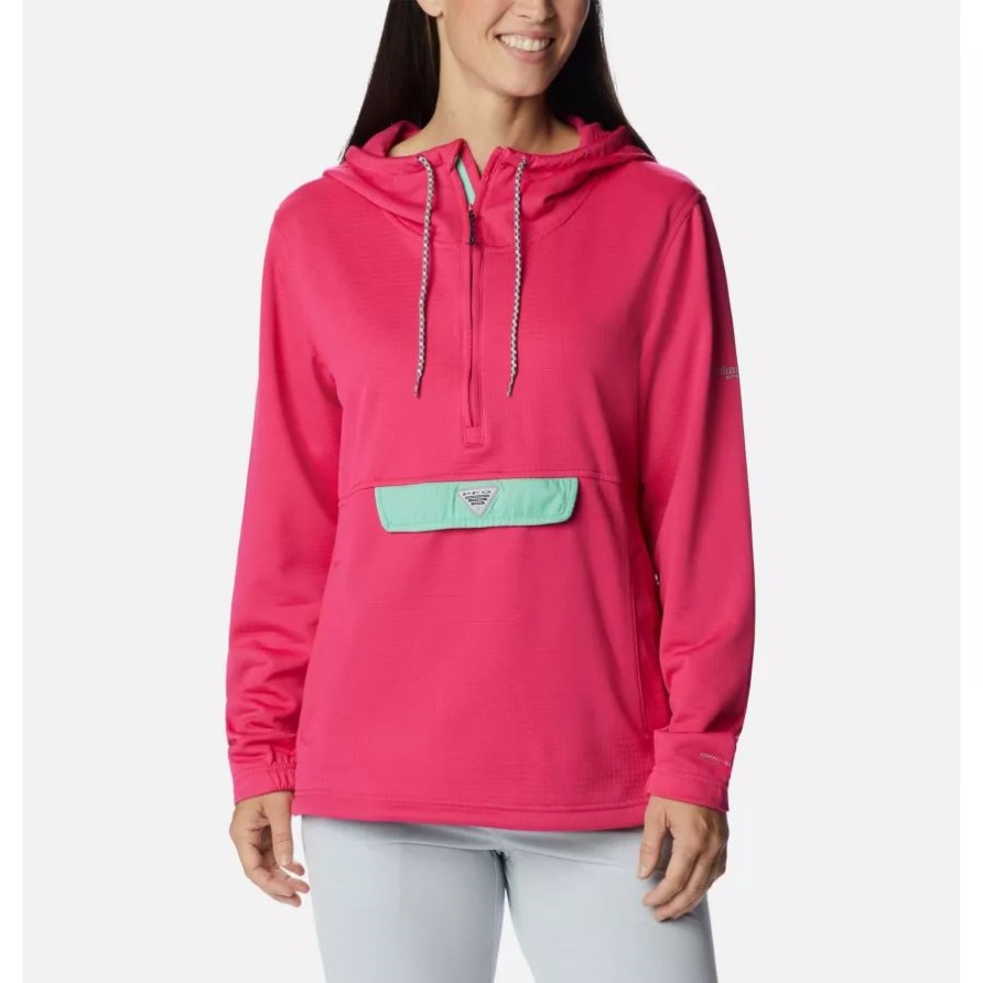 PFG Skiff Guide Fleeceanorak Für Damen Columbia Cactus Pink/Seetang