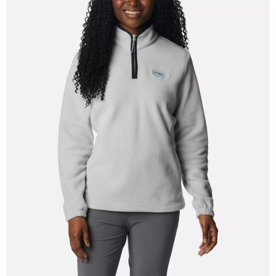Pfg Slack Water Half-zip-fleecepullover Für Damen Columbia Cool Grey/black