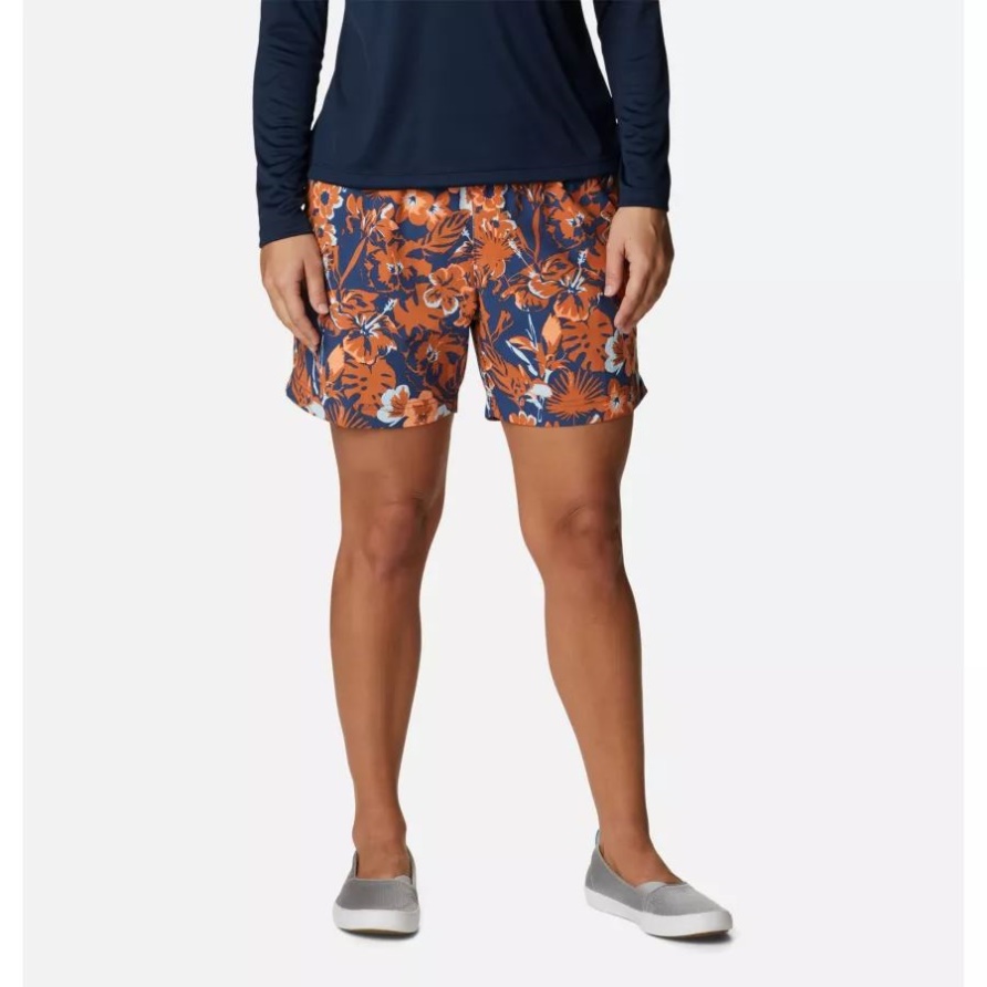 Pfg Super Backcast Wassershorts Für Damen Carbon/flourish Print Columbia