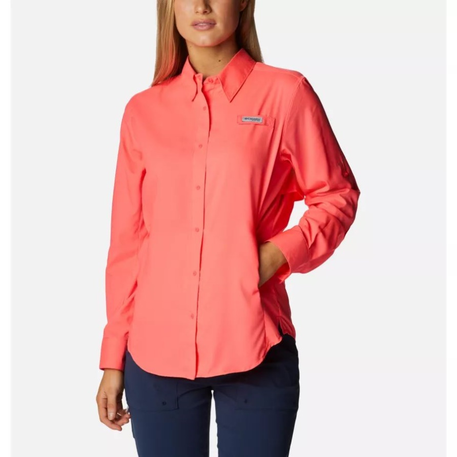 Pfg Tamiami Ii Langarmshirt Für Damen Columbia Neon Sunrise
