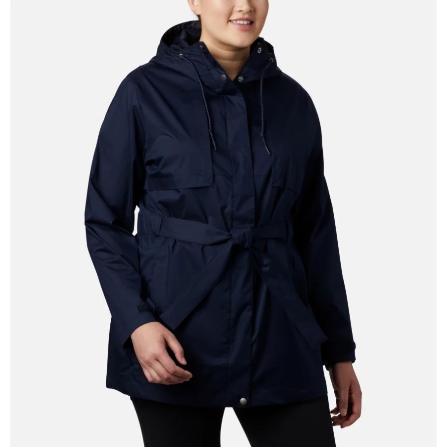 Pardon My Trench-Regenjacke Für Damen In Übergröße, Dunkles Nächtliches Columbia