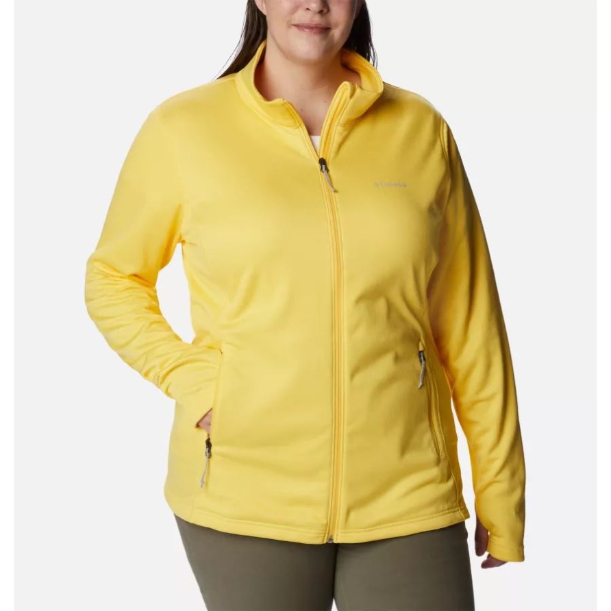 Park View Grid Fleecepullover Mit Durchgehendem Reißverschluss Für Damen Plus Größe Columbia Sun Glow Heather