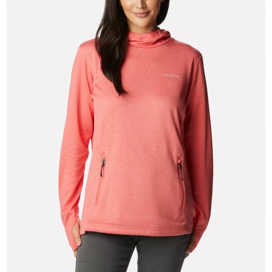 Park View Kapuzen-Fleecepullover Für Damen Columbia Blush Pink Heather