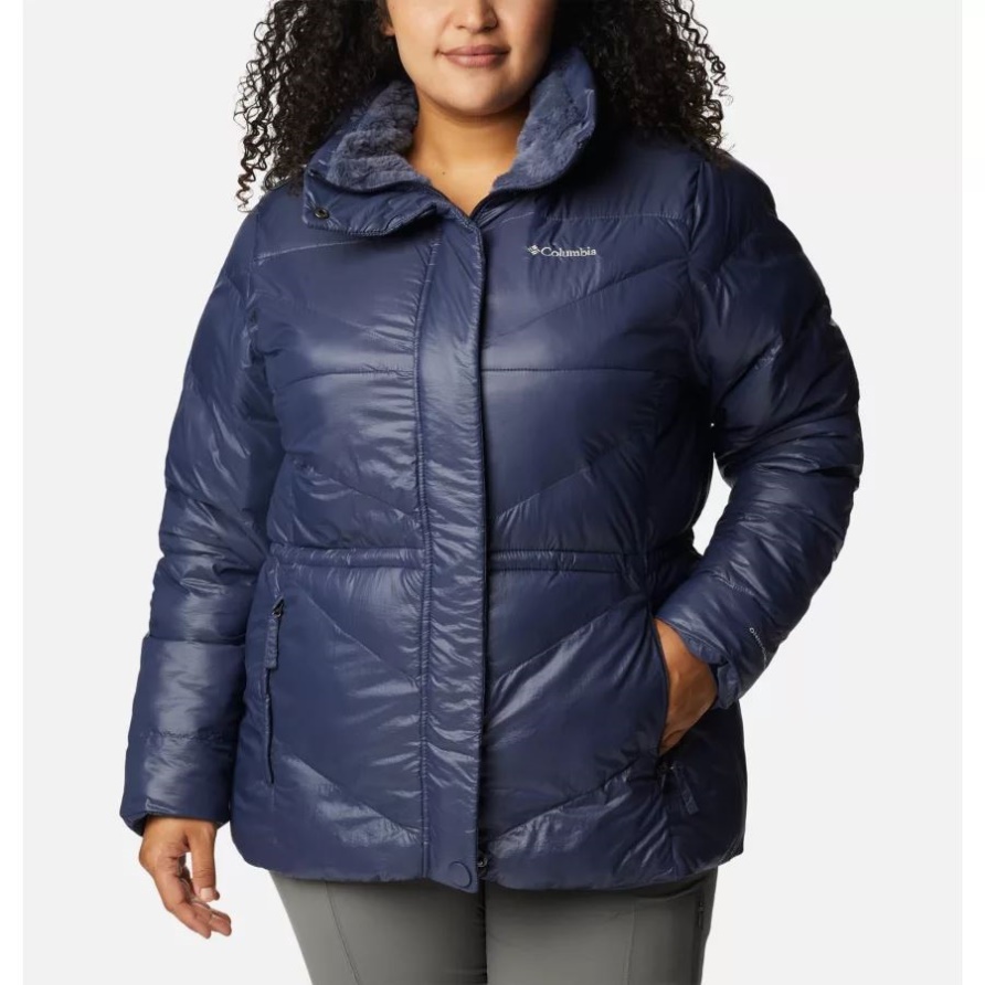 Isolierte Kapuzenjacke Von Peak To Park Ii Für Damen Plus Größe Nachtaktiv Gunmetal Columbia