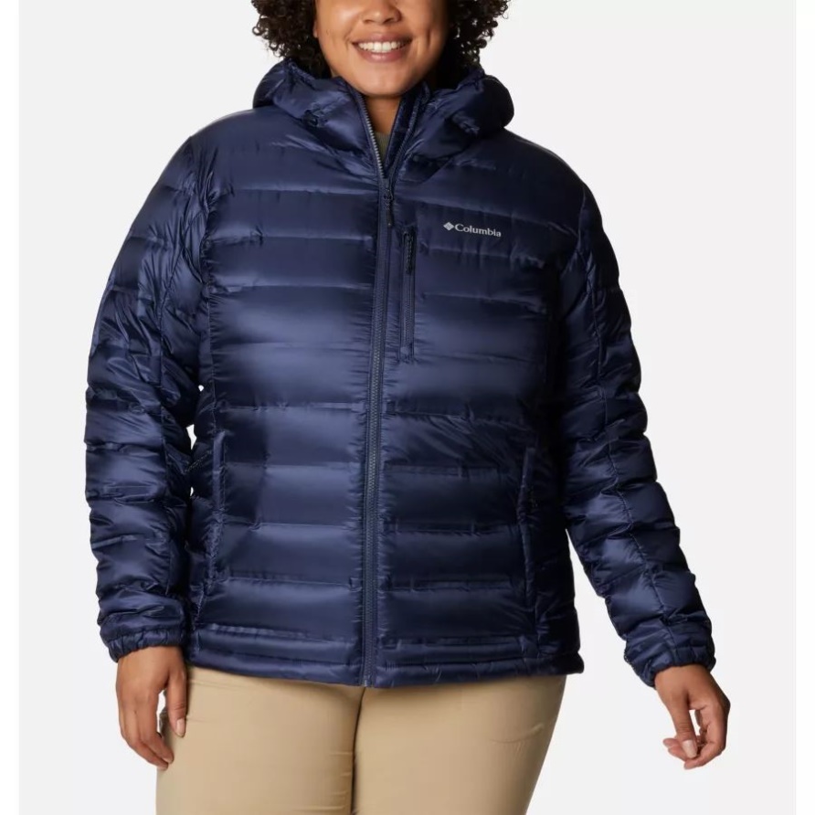 Daunen-Kapuzenjacke Mit Pebble-Peak Für Damen Plus Größe Nachtaktiv Columbia
