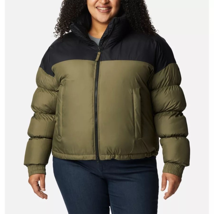 Kurz Geschnittene Pike Lake-jacke Für Damen In Großen Größen Steingrün/schwarz Columbia