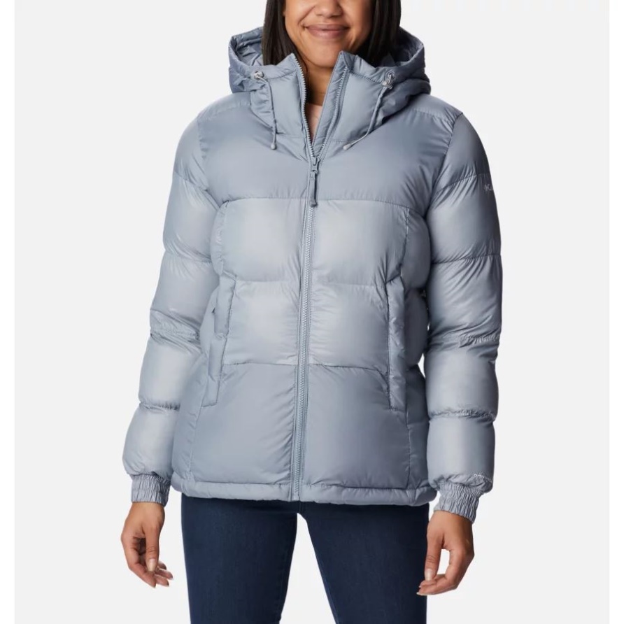 Isolierte Pufferjacke Mit Kapuze Von Pike Lake Ii Für Damen Columbia Tradewinds Grau
