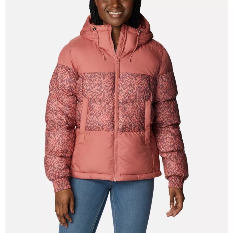 Pike Lake II Isolationsjacke Für Damen Columbia Dark Coral/Dark Coral Terrain Print